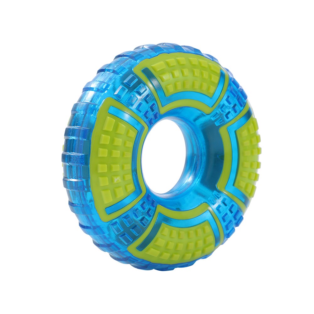 Geo Squeak and Chew TPR Ball Dog Toy