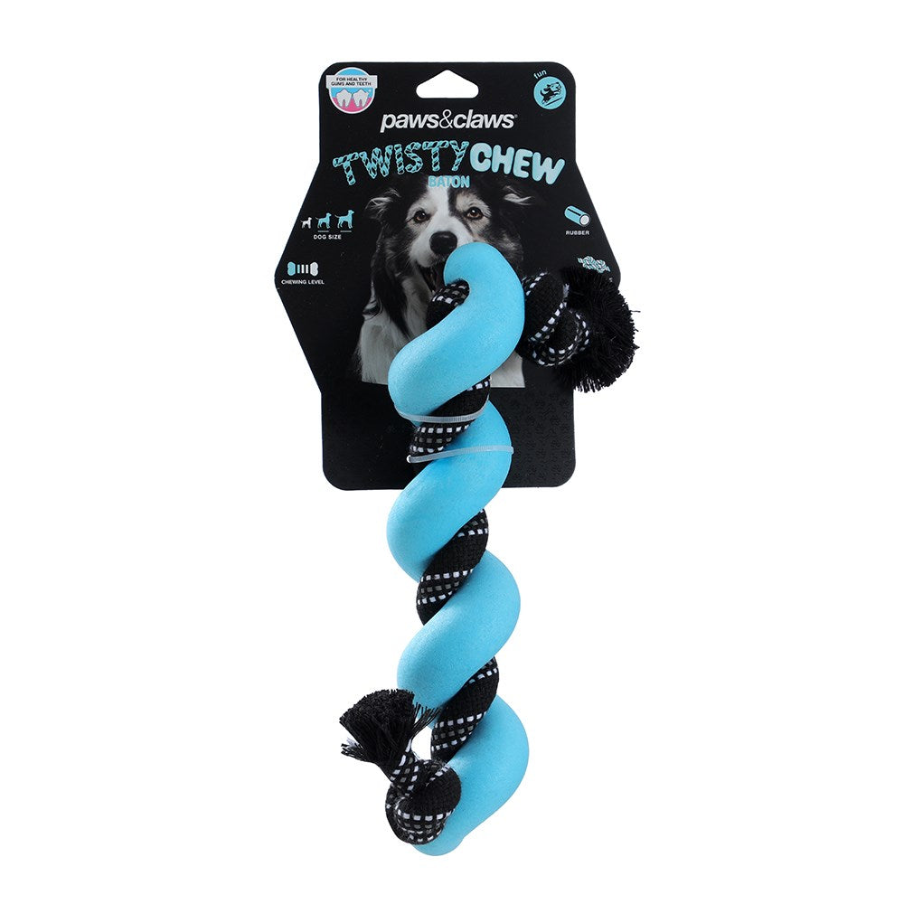 Twisty Chew Baton Dog Toy 27cm - Assorted