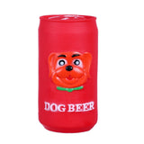 Beer Can Squeaker Dog Toy 11cm Assorted Colours