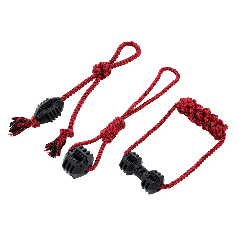 Chomp N Tug Geo TPR Rope Tugger Dog Toy 45cm