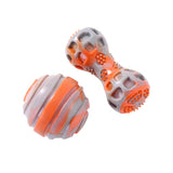 2 Pack Dental Duo TPR Ball and Baton Dog Toy