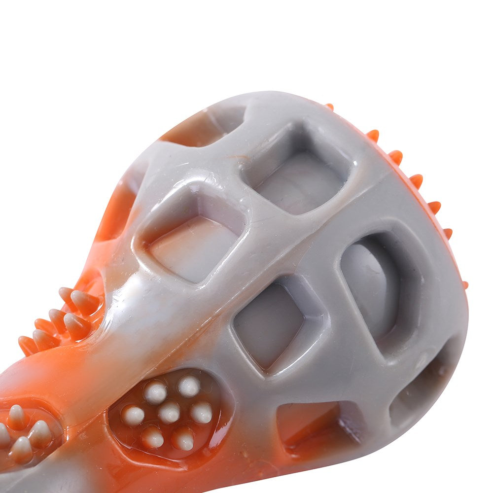 2 Pack Dental Duo TPR Ball and Baton Dog Toy