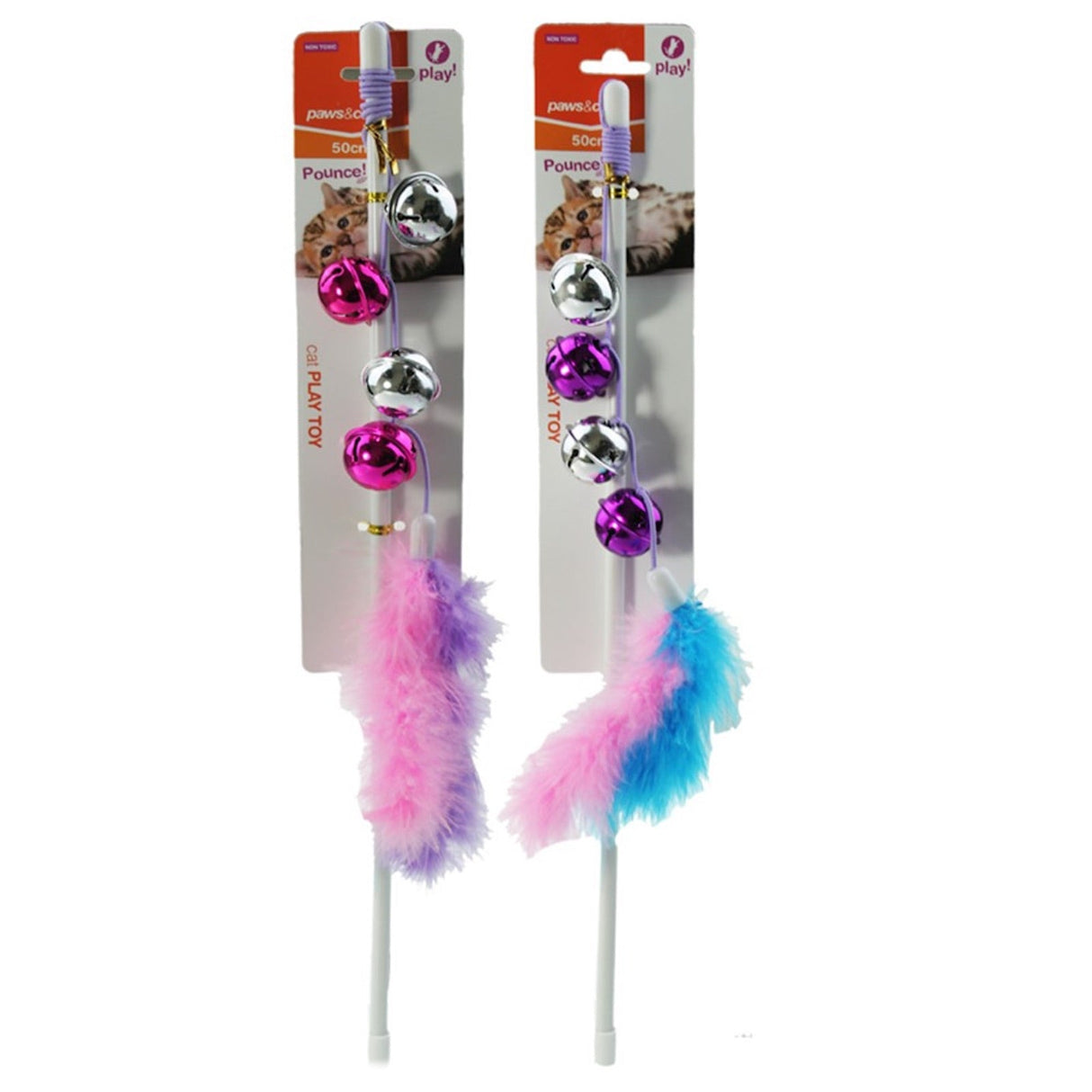 Cat Toy Play Wand with Bells