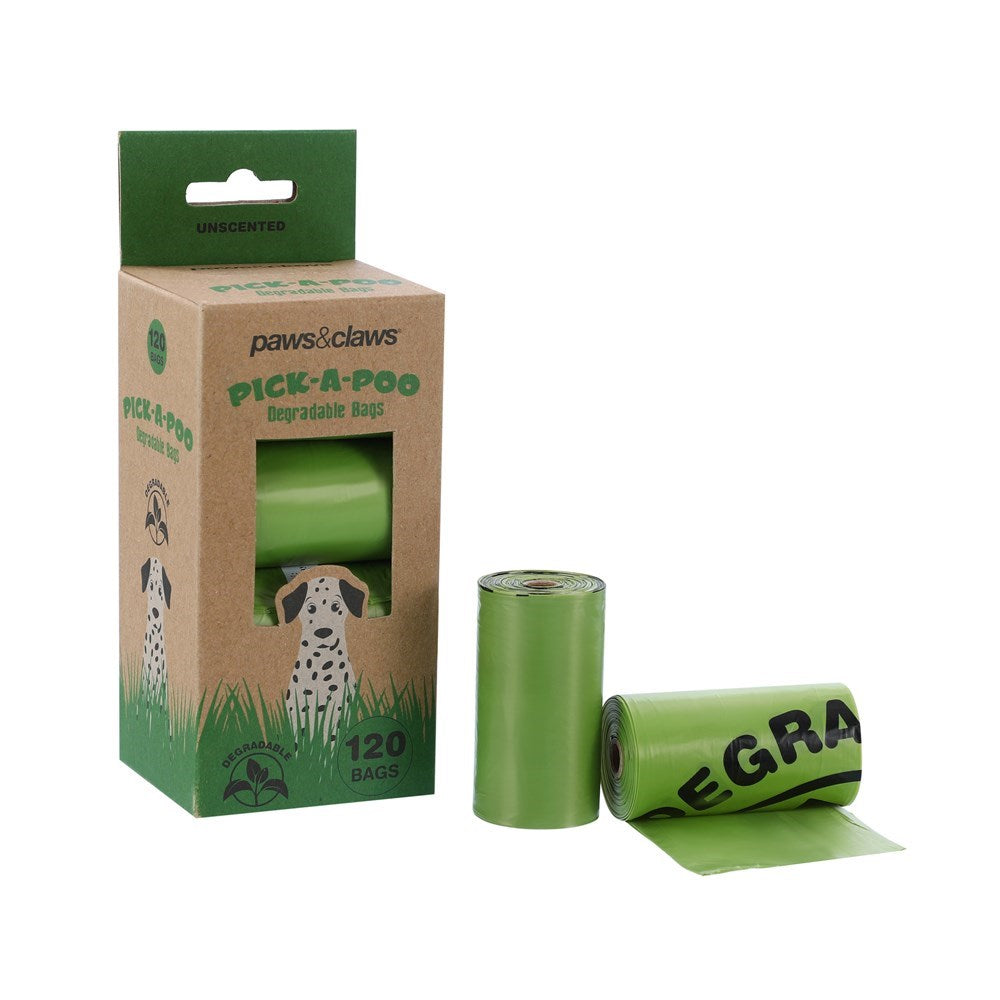 Pick-A-Poo Degradable Dog Waste Bags 120 Pack