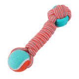 Stretch & Fetch TPR Braided Rope Ball Bone Dog Toy