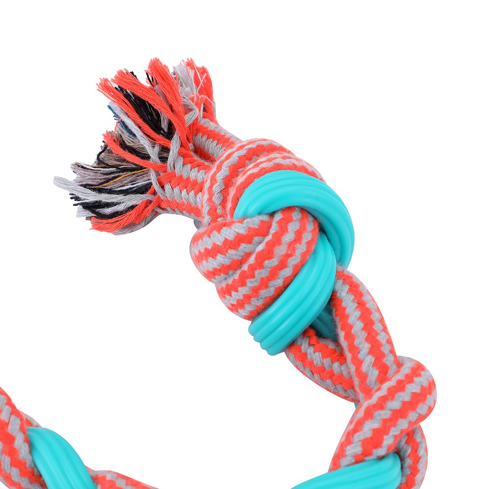 Stretch & Fetch TPR Braided Rope Tugger Dog Toy