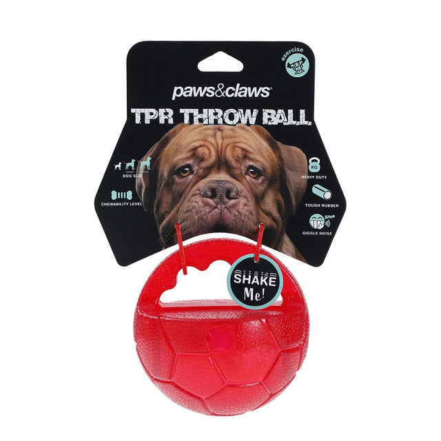 TPR Giggle Throw Ball Dog Toy 10cm