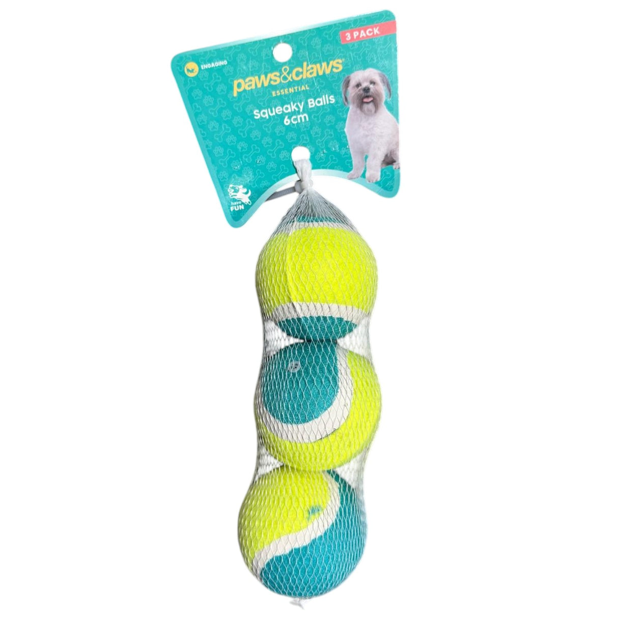 Tennis Ball Squeaker Dog Toy - 3 Pack