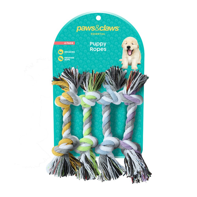 4 Pack Puppy Rope Toys 15cm
