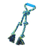 Twin Knotted Rope Tugger Dog Toy With Handle 50cm