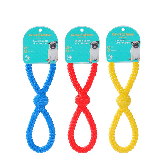 Vinyl Double Loop Tugger 27 x 8cm Assorted
