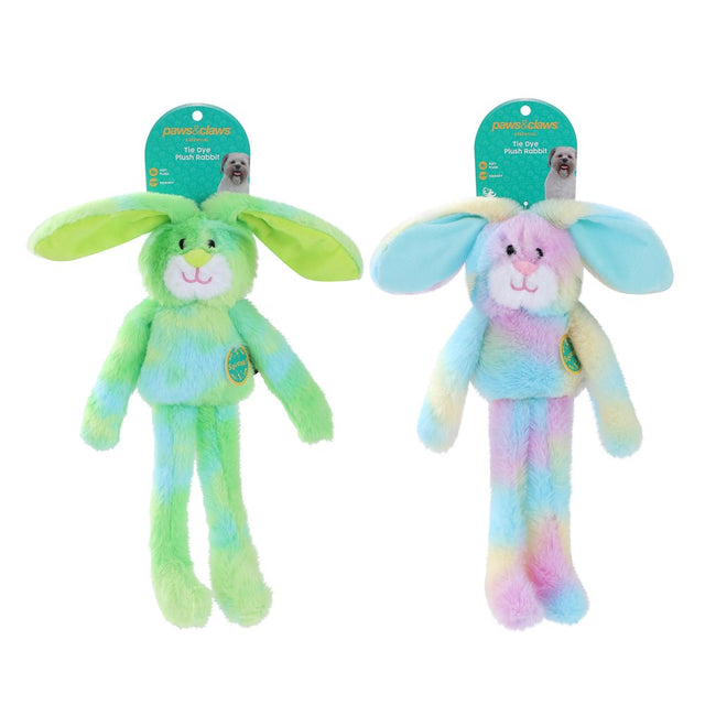 Plush Tie Dye Rabbit Pet Toy