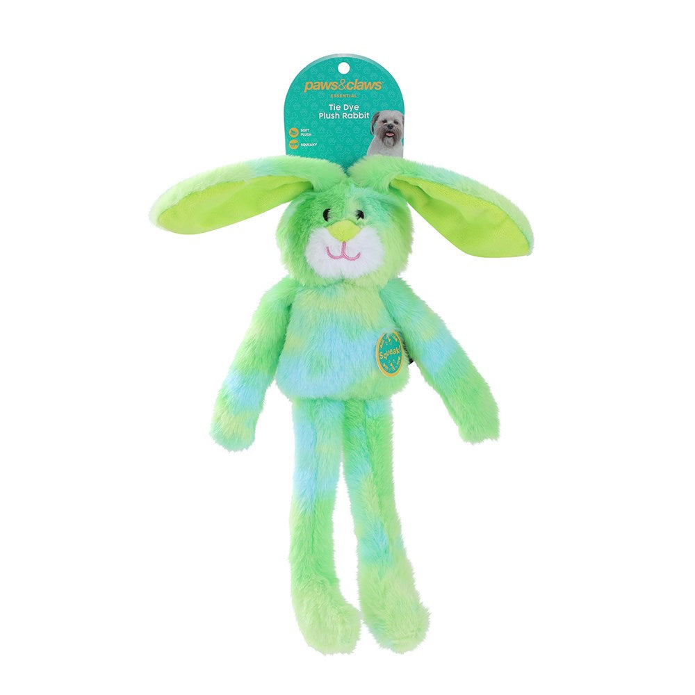 Plush Tie Dye Rabbit Pet Toy