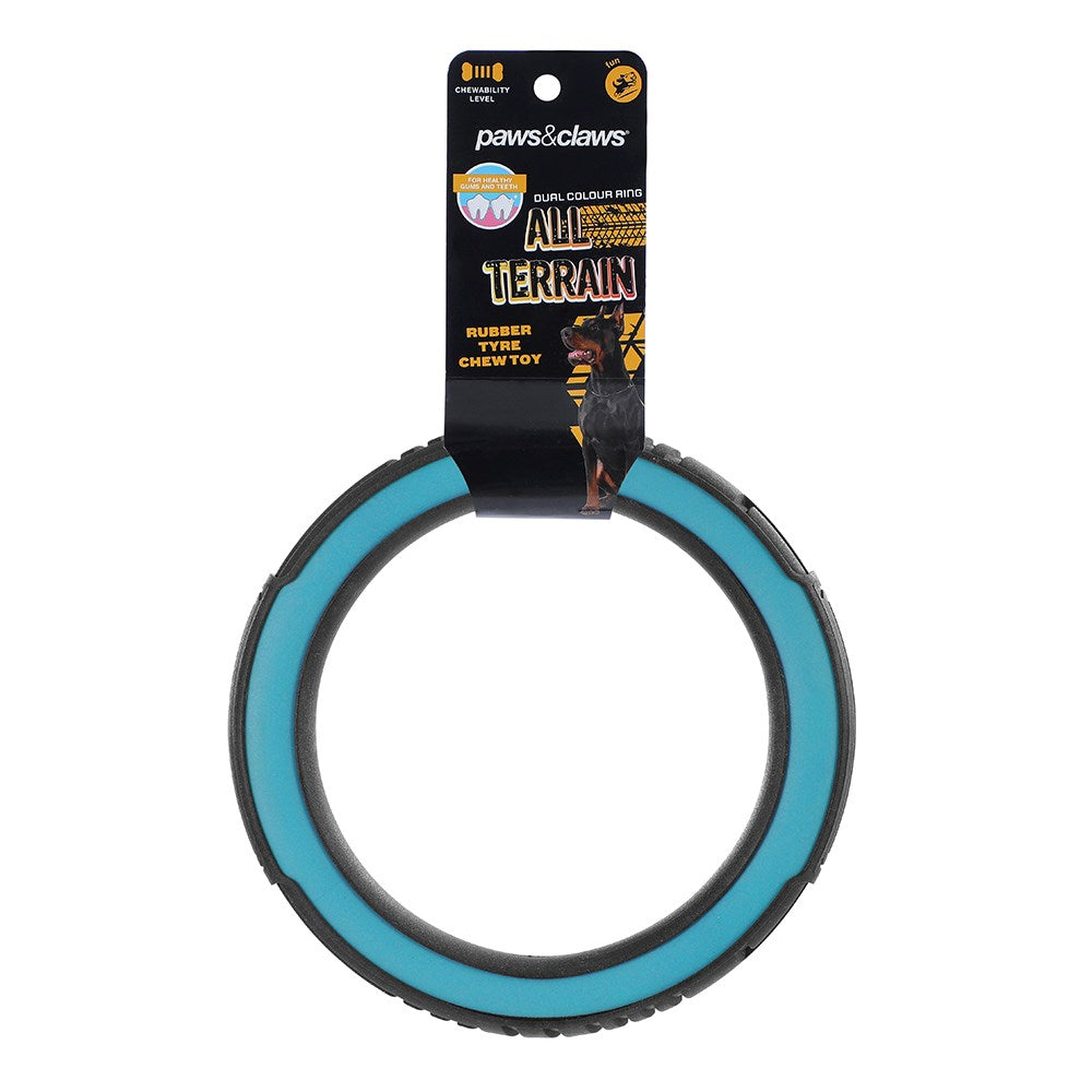All Terrain Dual Colour Chew Ring Dog Toy Large