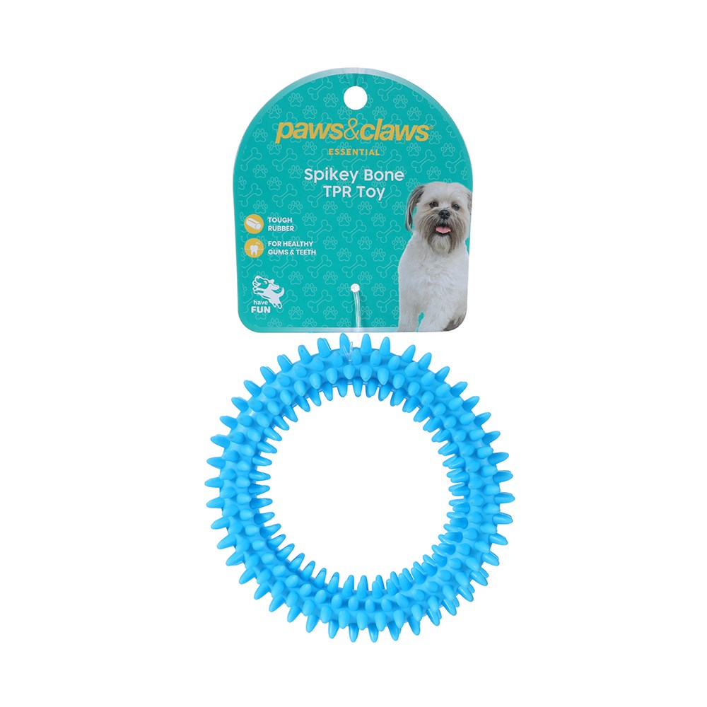 TPR Spikey Ring Dog Toy 11cm