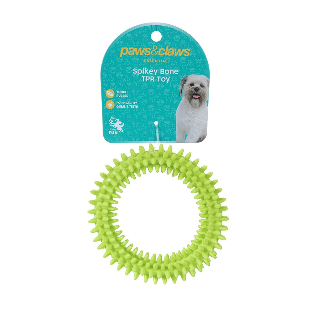 TPR Spikey Ring Dog Toy 11cm