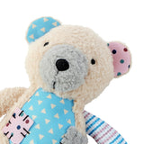 Patchy Pals Plush Bear Pet Toy with Rope