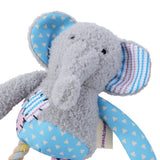 Patchy Pals Plush Elephant Dog Toy with Rope