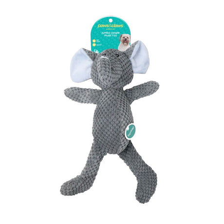 Plush Jungle Animal Squeaker Dog Toy 35cm x 22cm