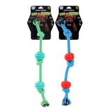 Rubber Rope and Ball Dog Tugger Toy 39cm