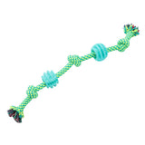 Rubber Rope and Ball Dog Tugger Toy 39cm