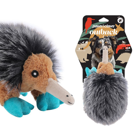Outback Buddies Echidna Dog Toy 23 x 18 x 12cm