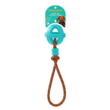 TPR Ball with Rope Dog Toy 36cm - Assorted