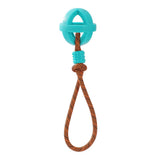 TPR Ball with Rope Dog Toy 36cm - Assorted
