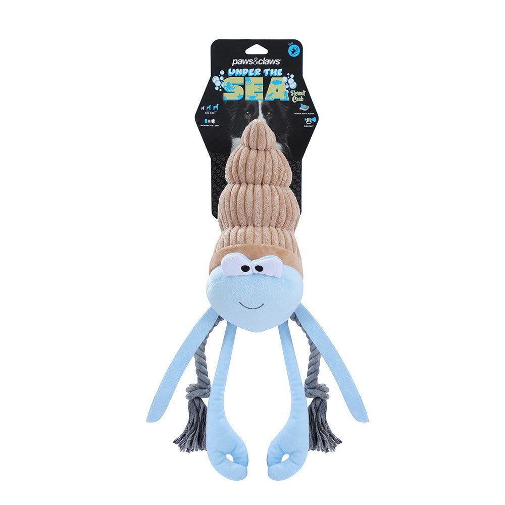 Under The Sea Hermit Crab Plush Dog Toy 47cm x 32cm x 15cm