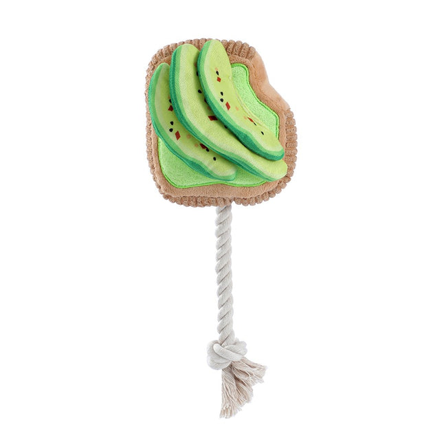 Aussie Legends Avo Toast Squeaker Dog Toy