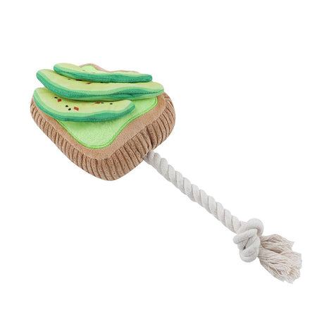 Aussie Legends Avo Toast Squeaker Dog Toy