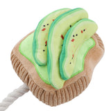 Aussie Legends Avo Toast Squeaker Dog Toy