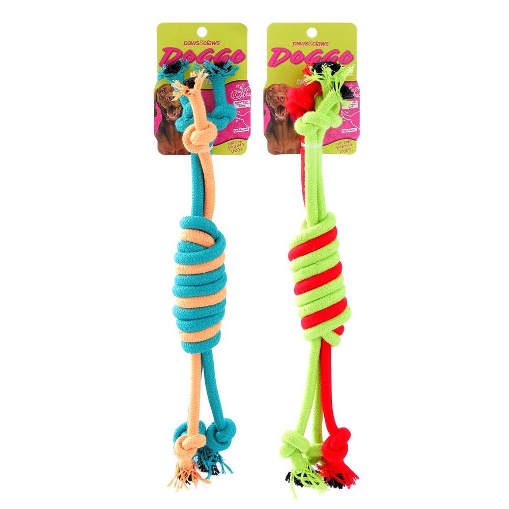 2 Pack Rope Chew Toy Assorted 35cm
