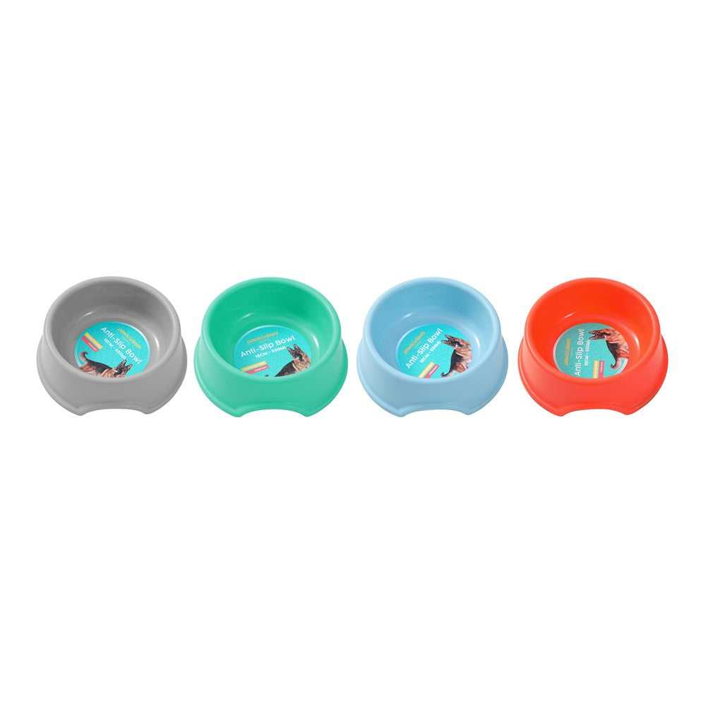Anti-Slip Pet Bowl 18cm 550ML Assorted