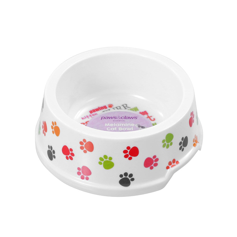 Printed Melamine Cat Bowl 200ml - Assorted