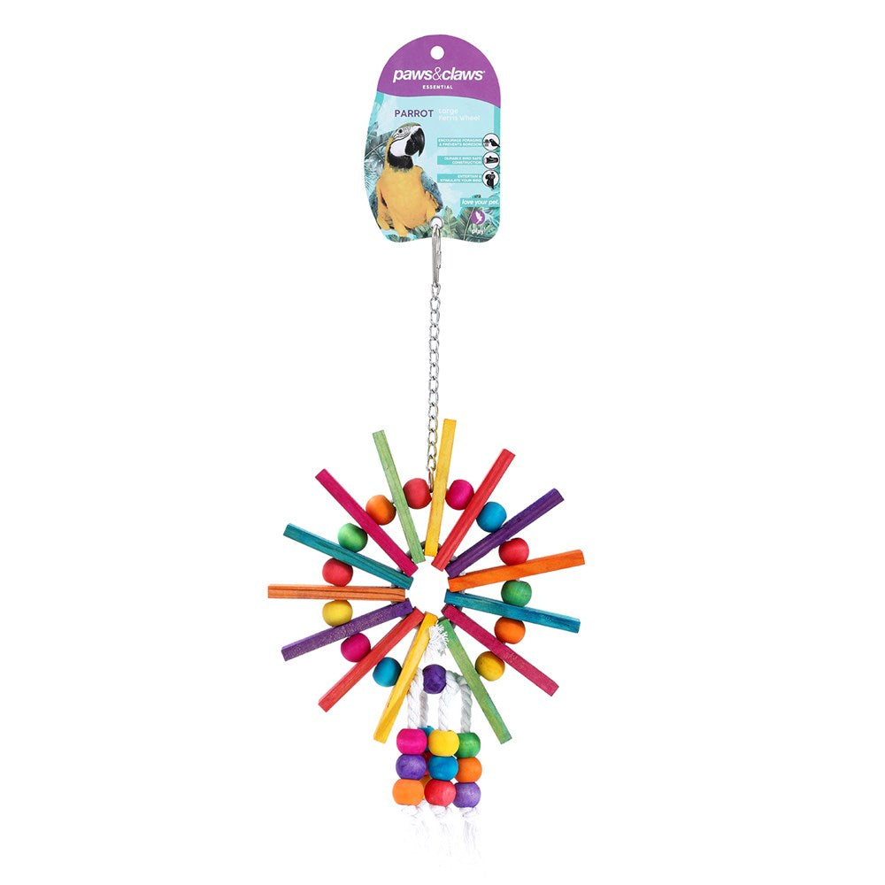 Parrot Large Ferris Wheel Wooden Toy 29cm
