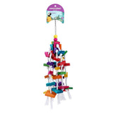 Parrot Large Wood and Rope Toy 40 x 15cm
