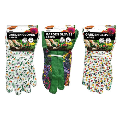 Ladies Garden Gloves with Grip Dots