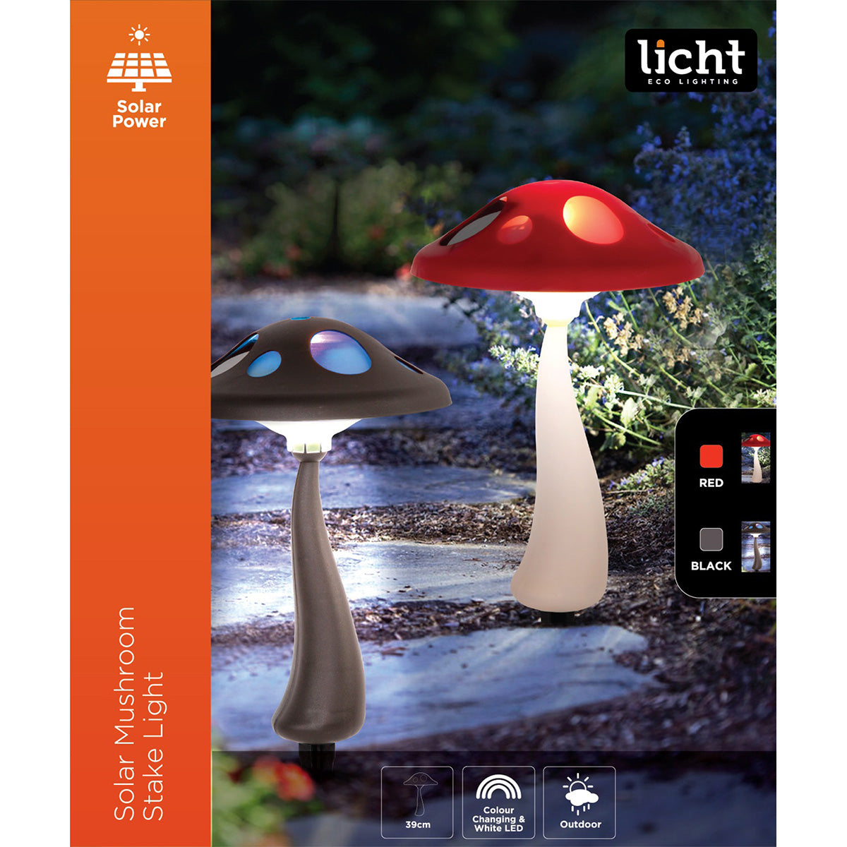 Solar Mushroom Stake Light