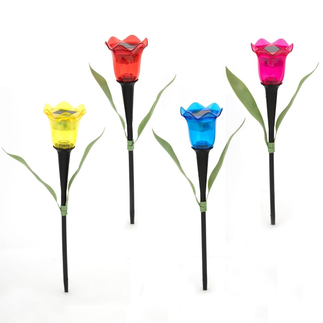 Solar Flower Stake Light - 31cm