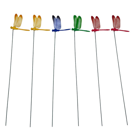 Dragonfly Garden Stakes - 6 Pack