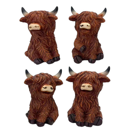 Sitting Highland Cow Ornament