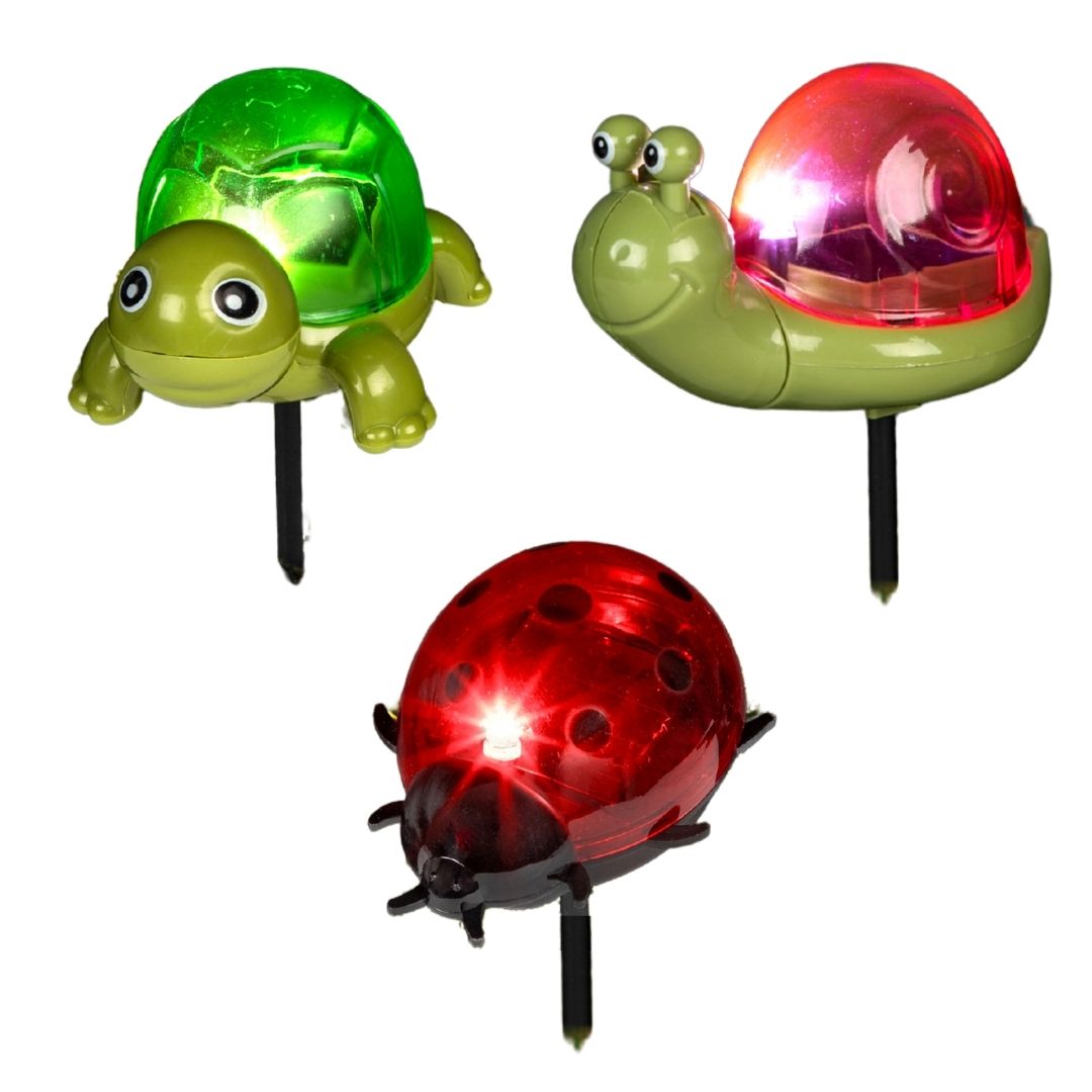 Solar Animal Stakes - 3 Assorted
