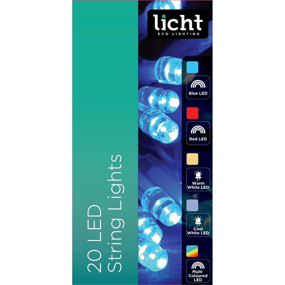 String Light 20 LED Plain Eday