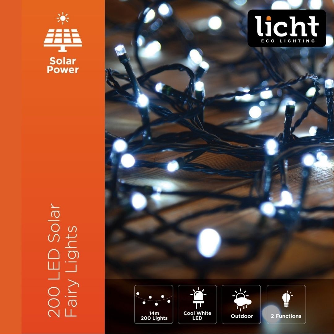 Solar Fairy Lights - White