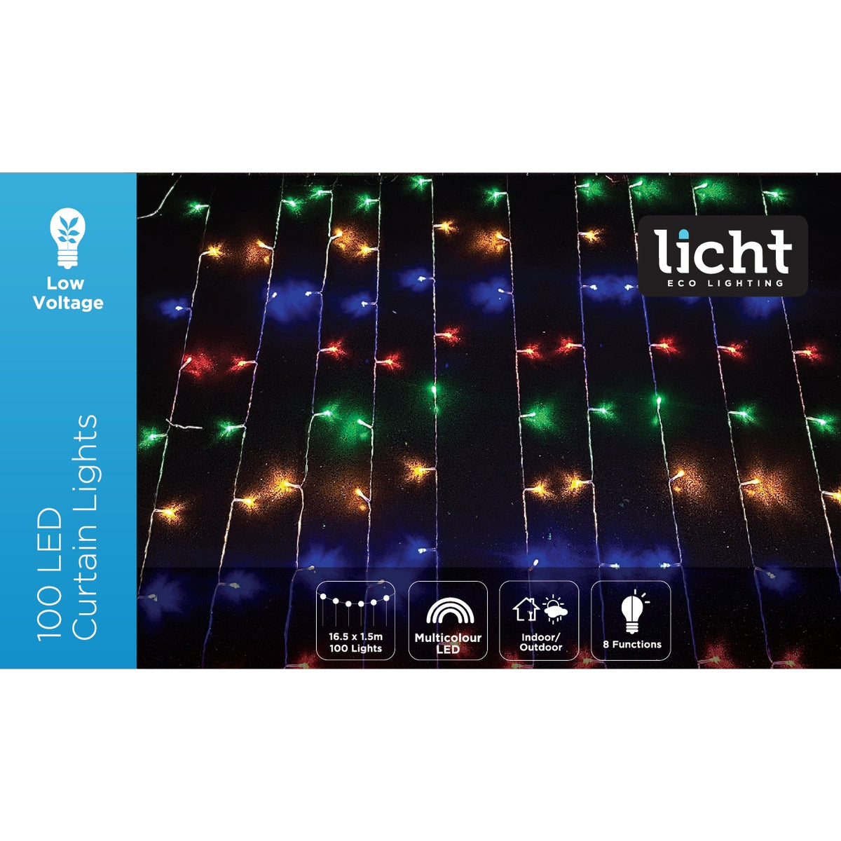 LED Curtain Lights Rainbow