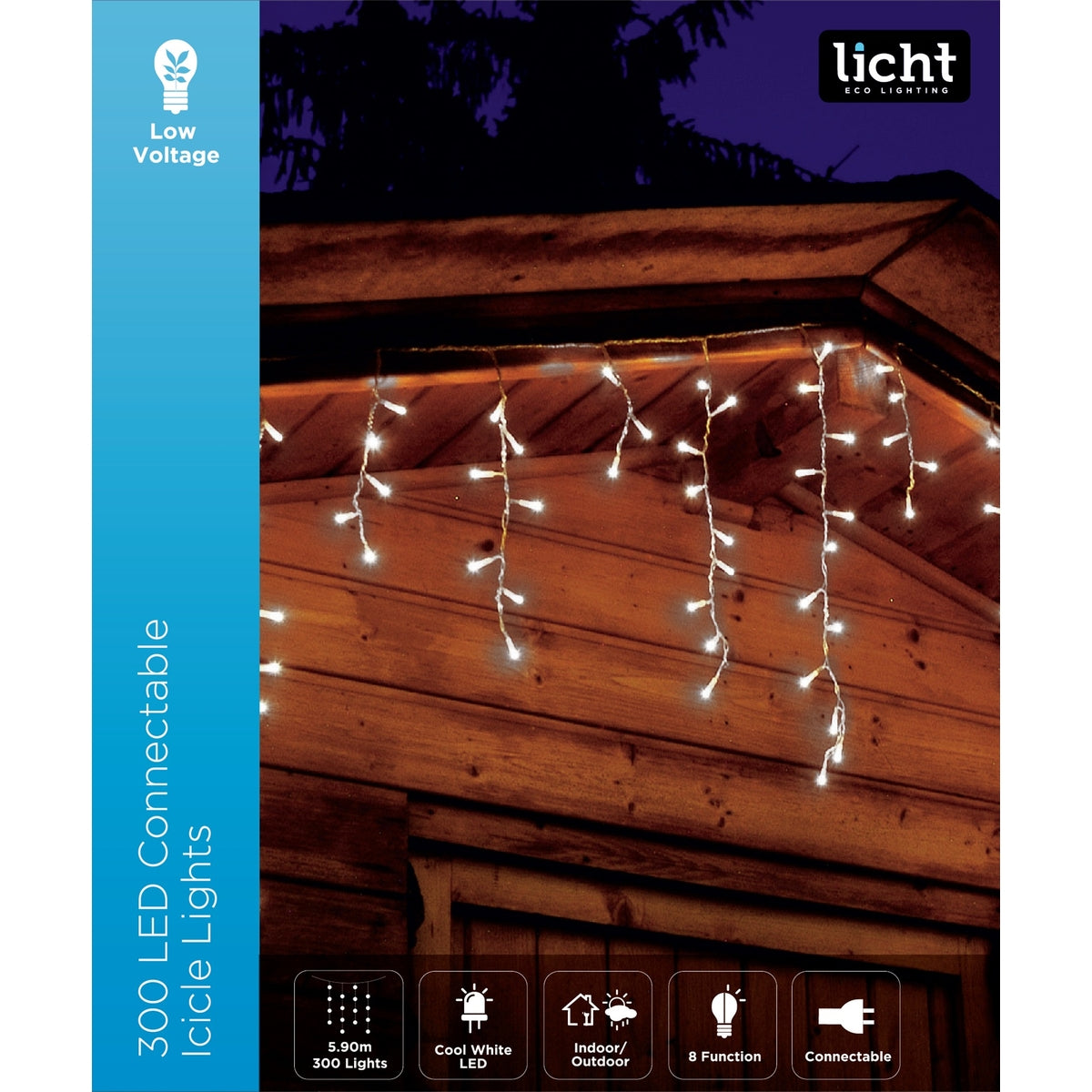 Low Volt Icicle Lights 8 Function