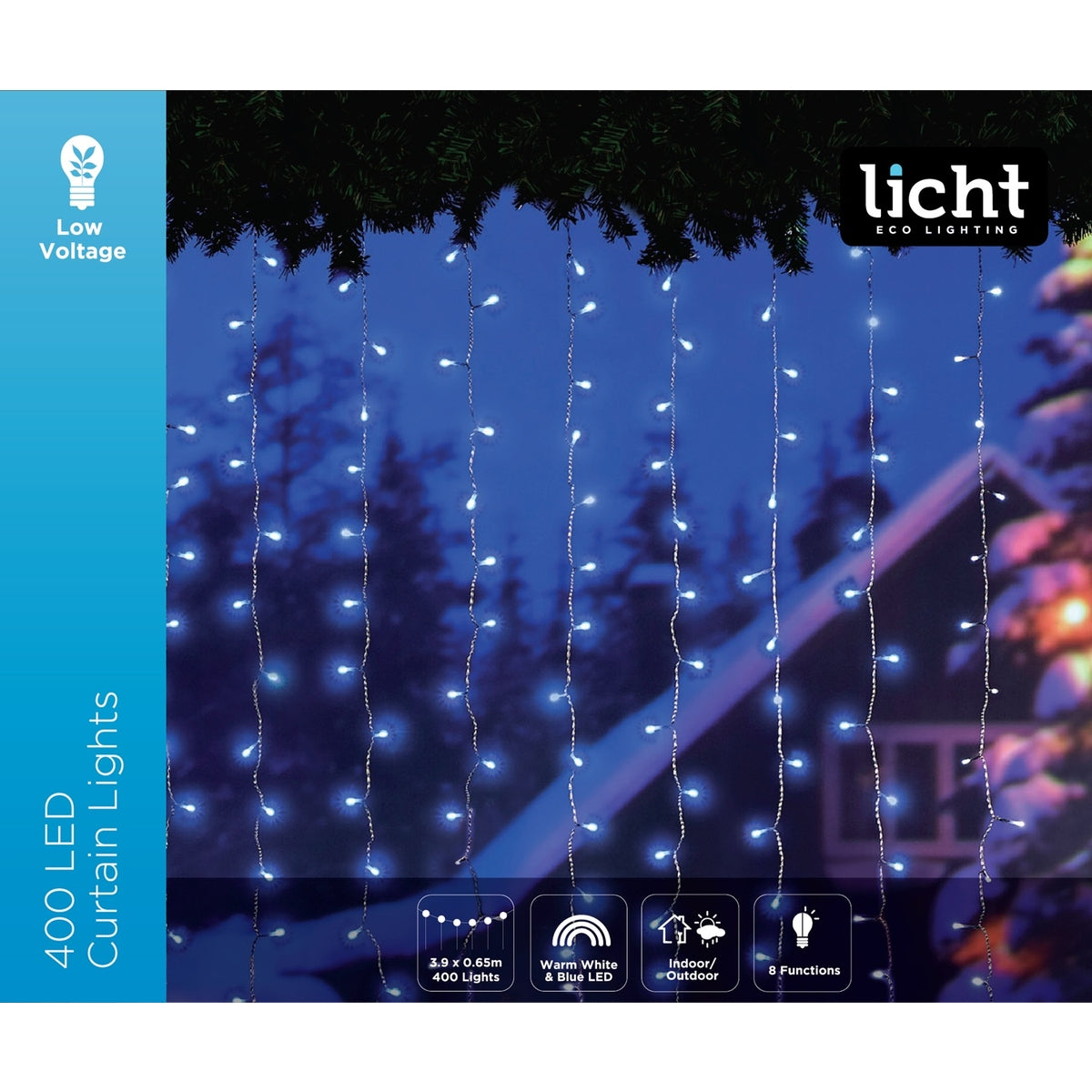 Low Volt Curtain Lights 400L