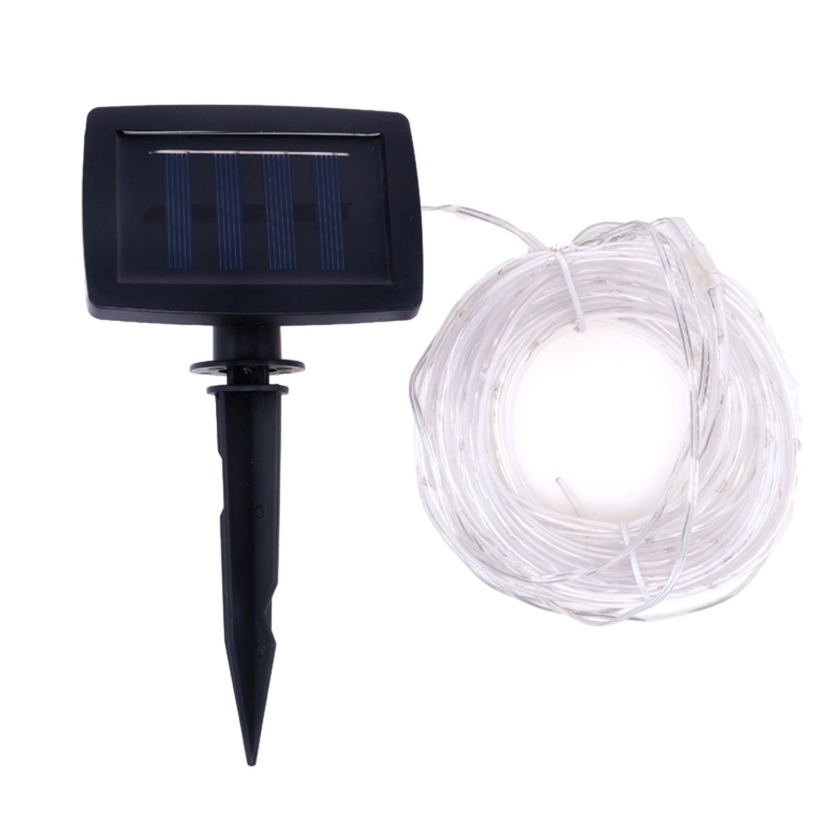 12m Solar LED Rope Lights - Scarlet Red