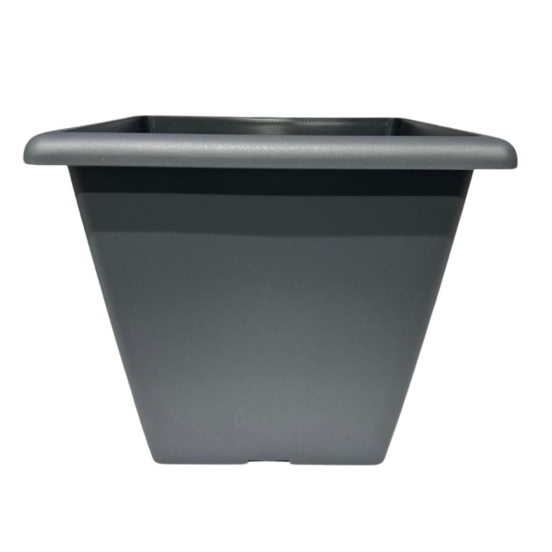 Square Dark Grey Planter - 35cm